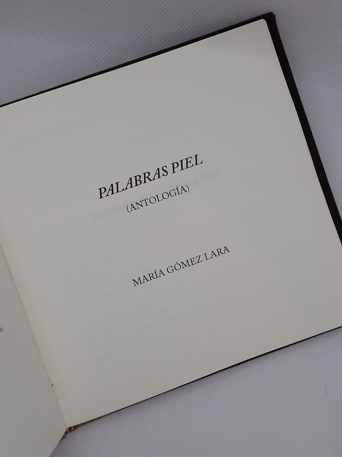 Palabras piel - María Gómez Lara