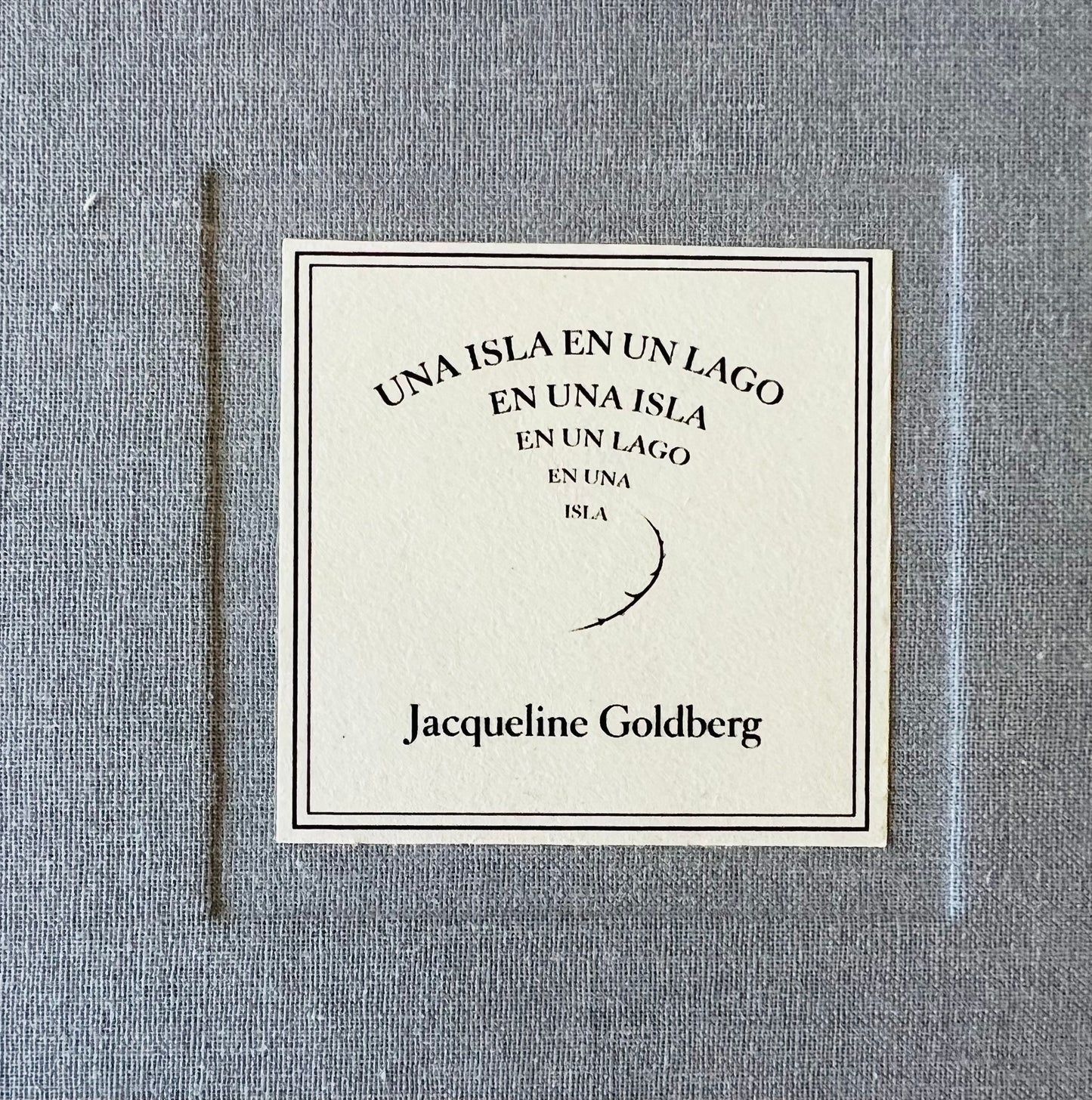 Una isla en un lago en una isla - Jacqueline Goldberg